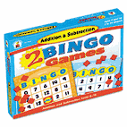 Carson-Dellosa Publishing Two Bingo Games, Addition/Subtraction, Ages 6 and Up CDP140038