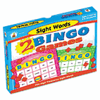 Carson-Dellosa Publishing Two Bingo Games, Sight Words and More Sight Words, Ages 6 and Up CDP140041