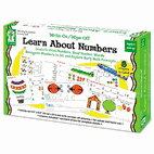 Carson-Dellosa Publishing Write-On/Wipe-Off Learn About Numbers Activity Set, Ages 4 and Up CDP846036