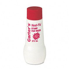 Carter's Neat-Flo Bottle Inker, Two Ounces, Red AVE21447