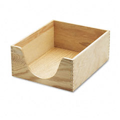 Carver Hardwood Letter Stackable Desk Tray, Oak CVR08211
