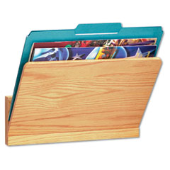 Carver Wood Wall File Pocket, Legal/Letter, Oak CVR09691