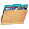 Carver Wood Wall File Pocket, Legal/Letter, Oak CVR09691