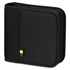 Case Logic CD/DVD Expandable Binder, Holds 24 Disks, Black CLGBNB24