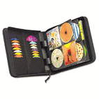 Case Logic CD/DVD Wallet, Holds 144 Disks, Black CLGCDW128