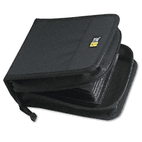 Case Logic CD/DVD Wallet, Holds 32 Disks, Black CLGCDW32