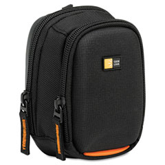 Case Logic Compact Camera and Flash Camcorder Case, Nylon/EVA, 4 x 2-3/4 x 5-1/4, Black CLGSLDC202