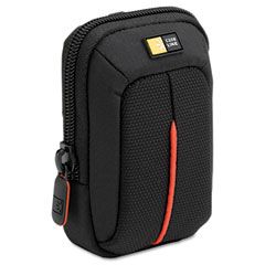 Case Logic Compact Digital Camera Case, Polyester/Nylon, 3-1/2 x 2 x 4-3/4, Black CLGDCB301