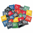 Champion Sports Alphabet Bean Bag Set, Vinyl, Assorted Colors, 26/Set CSIAB55