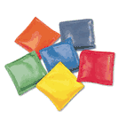Champion Sports Bean Bag Set, Vinyl, 4", Assorted Colors, 6/Set CSIMBB4SET
