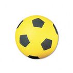 Champion Sports Coated Foam Sport Ball, For Soccer, Playground Size, Yellow CSISFC