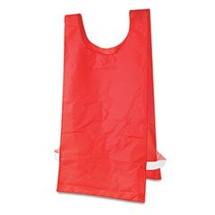 Champion Sports Heavyweight Pinnies, Nylon, One Size, Red, 1 Dozen CSINP1RD