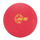 Champion Sports Playground Ball, 10", Red CSIPG10