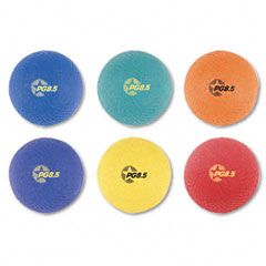 Champion Sports Playground Ball Set, Nylon, Assorted Colors, 6/Set CSIPGSET