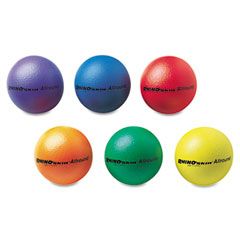 Champion Sports Rhino Skin Ball Sets, 7", Blue, Green, Orange, Purple, Red, Yellow, 6/Set CSIRS7SET