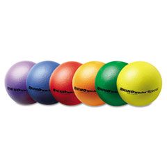 Champion Sports Rhino Skin Ball Sets, 8 1/2" Blue, Green, Orange, Purple, Red, Yellow, 6/Set CSIRS85SET