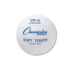 Champion Sports Rubber Sports Ball, For Volleyball, Official Size, White CSIVR4
