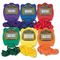 Champion Sports Water-Resistant Stopwatches, 1/100 Second, Assorted Colors, 6/Set CSI910SET
