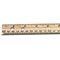 Charles Leonard Economical Beveled Wood Ruler w/Single Metal Edge, 12", Natural LEO77120