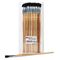Charles Leonard Long Handle Easel Brush, Size 12, Natural Bristle, Flat, 12/Pack LEO73550