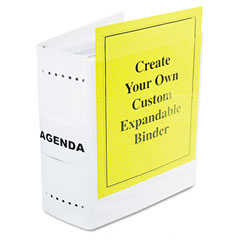Charles Leonard Varicap6 Expandable 1- 6 Post Binder, 11 x 8-1/2, White/Clear LEO61605