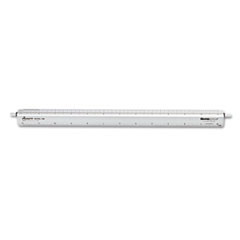 Chartpak Adjustable Triangular Scale Aluminum Architects Ruler, 12", Silver CHA238