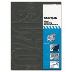 Chartpak Press-On Vinyl Numbers, Self Adhesive, Black, 6"h, 21/Pack CHA01198