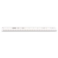 Chartpak Triangular Scale, Plastic, 12", Engineering, White CHA3274