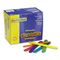 Chenille Kraft Colored Wood Craft Sticks, Jumbo, 4 1/2 x 3/8, Wood, Assorted, 500/Box CKC377602