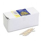 Chenille Kraft Flat Wood Toothpicks, Wood, Natural Wood, 2500/Pack CKC369001