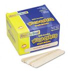 Chenille Kraft Natural Wood Craft Sticks, Jumbo Size, 6 x 3/4, Wood, Natural Wood, 500/Box CKC377601
