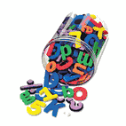 Chenille Kraft Wonderfoam Magnetic Alphabet Letters, Assorted Colors. 105/Pack CKC4357