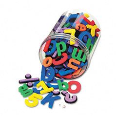 Chenille Kraft Wonderfoam Magnetic Alphabet Letters, Assorted Colors. 105/Pack CKC4357