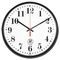 Chicago Lighthouse Atomic Slimline Clock, 12-3/4in, Black ILC67300302