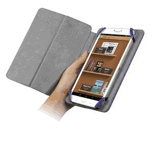 CHIL Notchbook Premium Leather Cover for Universal 8-Inch Tablets - Violet (0112-0190)