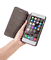 Chil Notchbook SE Leather Case for iPhone 6 Plus - Black - Skin - Frustration-Free Packaging - Black