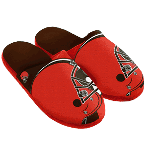 Cleveland Browns Split Color Slide Slipper Small