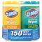 Clorox Disinfecting Wipes, 7 x 8, Lemon and Fresh, 75 Wipes/Canister, 2/Pack COX01599