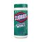 Clorox Fresh Scent Disinfecting Wet Wipes, Cloth, 7 x 8, 35/Canister, 12/Carton COX01593CT