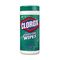 Clorox Fresh Scent Disinfecting Wet Wipes, Cloth, 7 x 8, 75/Canister, 6/Carton COX15949CT