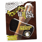 ComfortMakers Rolling Wrist Rest, 5" x 2 1/4", Black MAS99504