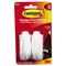 Command Adhesive Hooks, Designer, Holds 3 lbs., White, 2/Pack MMM17081