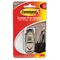 Command Adhesive Mount Metal Hook, Medium, Brushed Nickel Finish MMMFC12BN