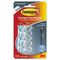 Command Cord Clip, Round, 1/5", w/Adhesive, Clear, 4/Pack MMM17017CLR