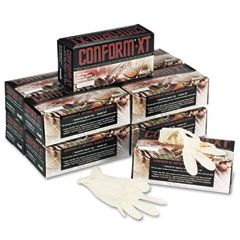 Conform XT Premium Latex Disposable Gloves, Powder-Free, Medium, 100/Box AHP69318M