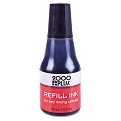 COSCO 2000 PLUS Self-Inking Refill Ink, Black, .9 oz Bottle COS032962