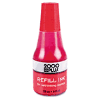 COSCO 2000 PLUS Self-Inking Refill Ink, Red, .9 oz. Bottle COS032960
