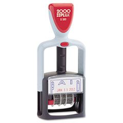 COSCO 2000 PLUS Two-Color Word Dater, "Paid," Self-Inking COS011033