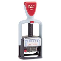 COSCO 2000 PLUS Two-Color Word Dater, Received, Self-Inking COS011034
