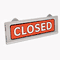 COSCO Message/Business Hours Sign, 15 x 20 1/2, Black/Red COS098221